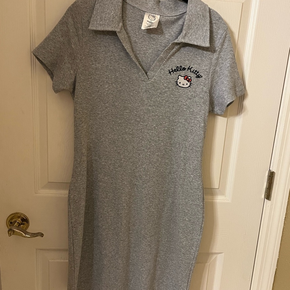 Hello Kitty Gray Polo Dress NWOT XL
